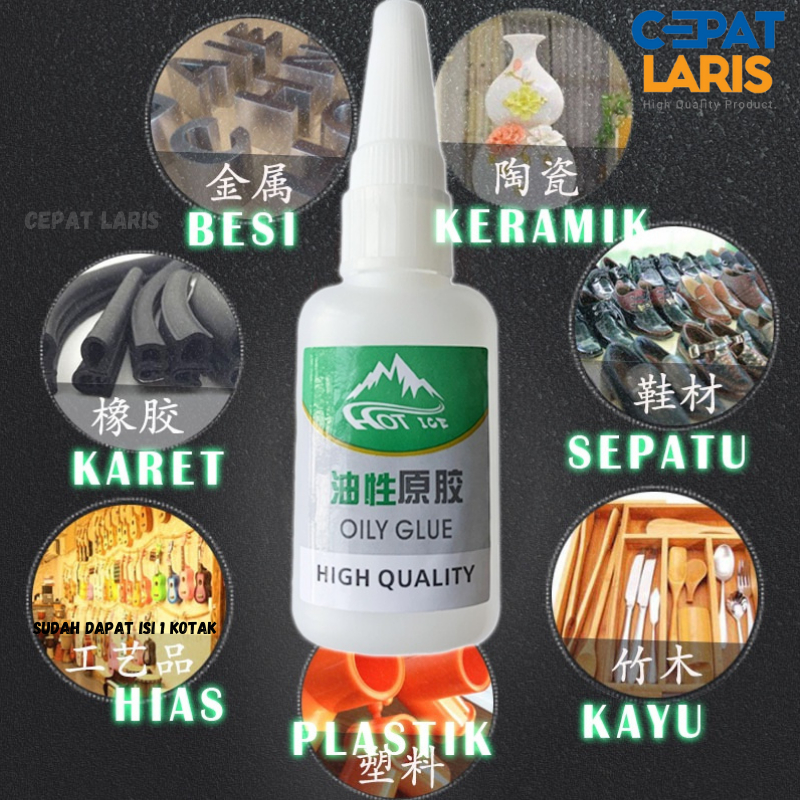 Jual CL Lem Super Glue Serbaguna Cairan Super Perekat Kuat Lem Korea G ...