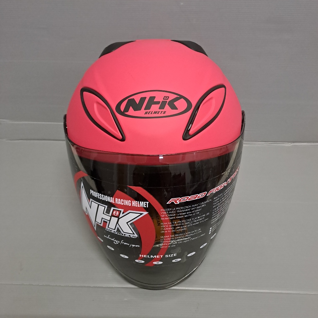 Jual NHK Half Face NHK R6 R 6 Solid | Polos| Pink Magenta Doff | SNI ...