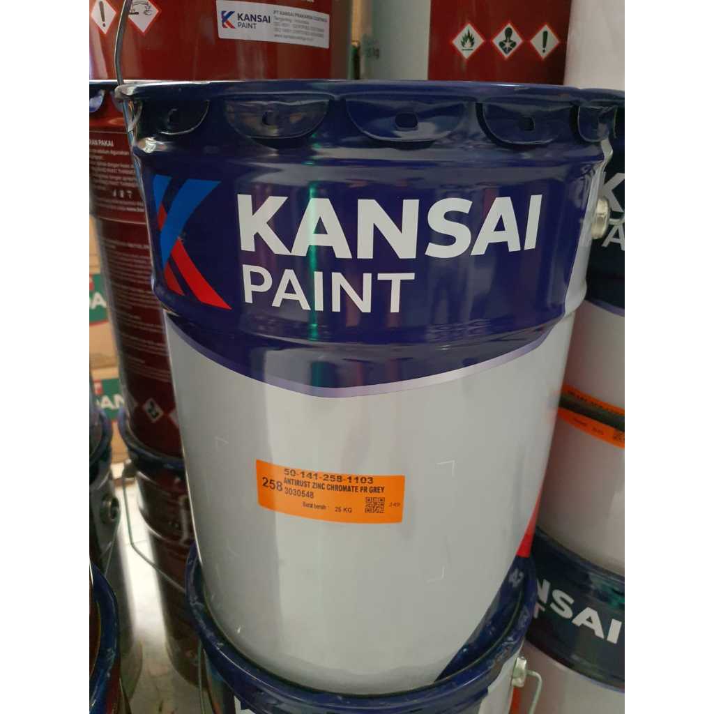 Jual KANSAI ANTIRUST PRIMER 258 GREY ABU 25 KG 25KG PAIL PEL CAT DASAR ...