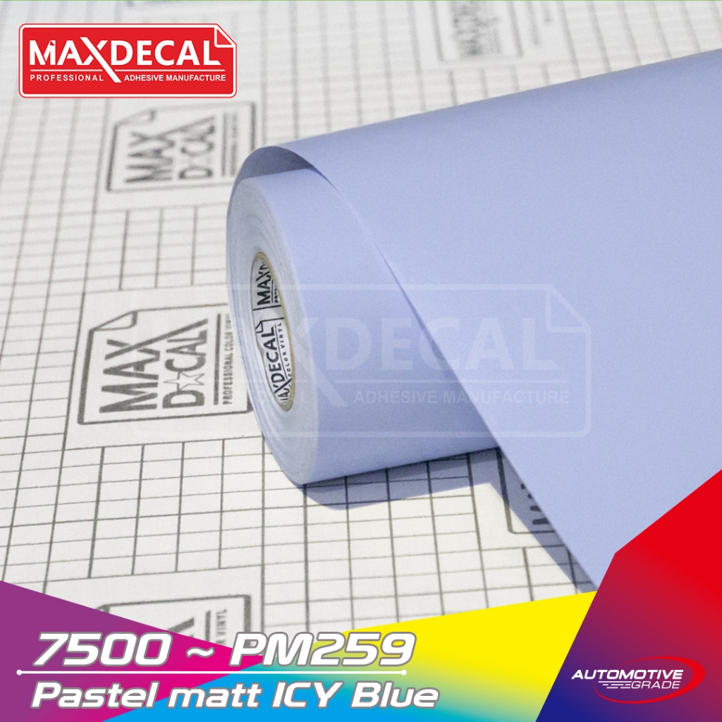 Jual Sticker Maxdecal 7500 PM259 Pastel Matt Icy Blue Vinyl Permeter ...