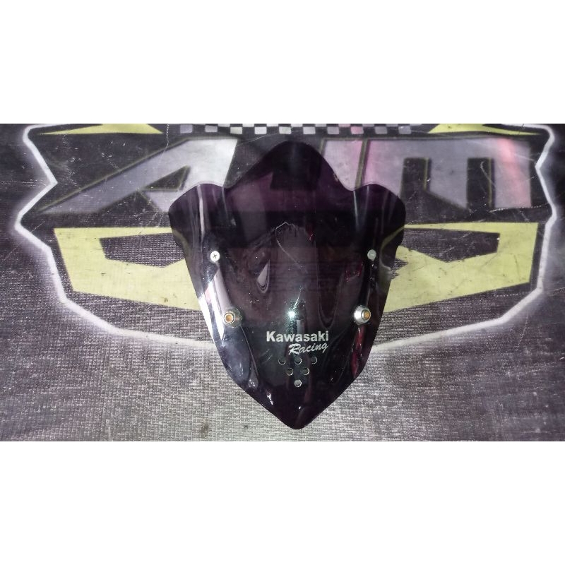 Jual Visor plus breket barong Kawasaki Ninja 150 R original copotan