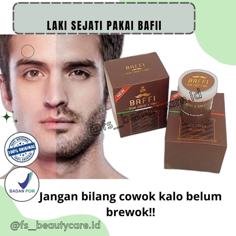 Jual Bpom Baffi Cream Penumbuh Kumis Jenggot Brewok Khusus Pria Atau Laki Laki Menumbuhkan