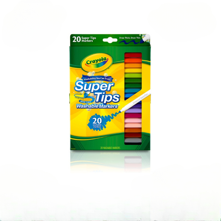 CRAYOLA 20ct Washable Super Tips Fine Line Markers