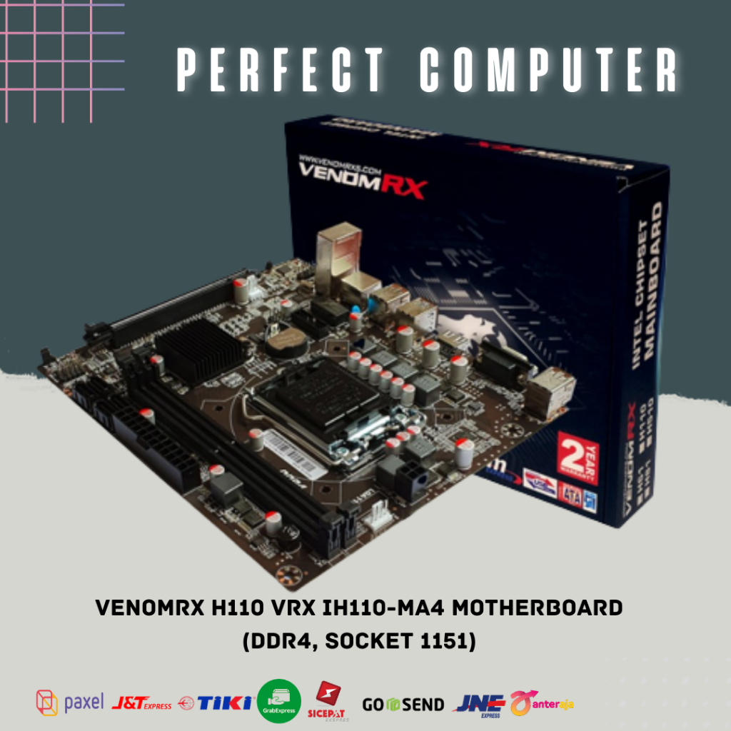 Jual Motherboard VenomRX H110 VRX IH110-MA4 (DDR4, Socket 1151 ...
