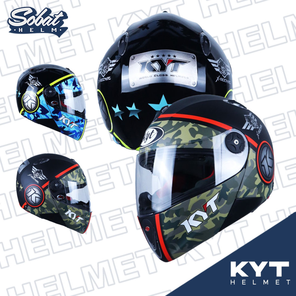 Jual Helm KYT X Rocket Motif Helm Full Face SNI Shopee Indonesia