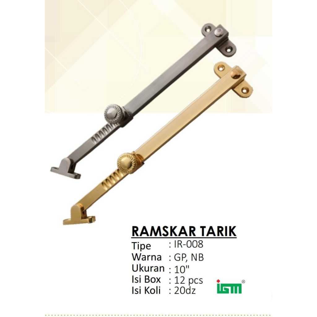 Jual Ramskar Tarik Lamskar Tarik Igm Putih Stainless Bagus Kait Jendela