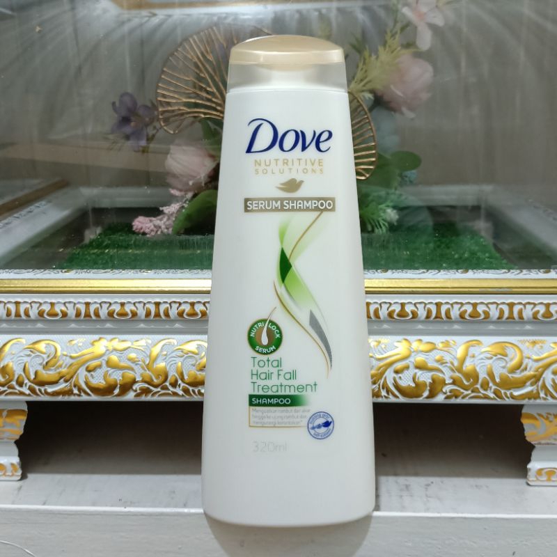 Jual Dove Serum Shampoo Total Hair Fall Treatment 320ml Shopee