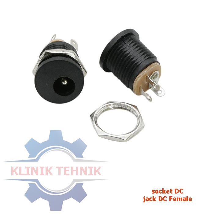 Jual Klinik Tehnik Power Jack DC Female Socket Panel Box Mount Soket DC ...
