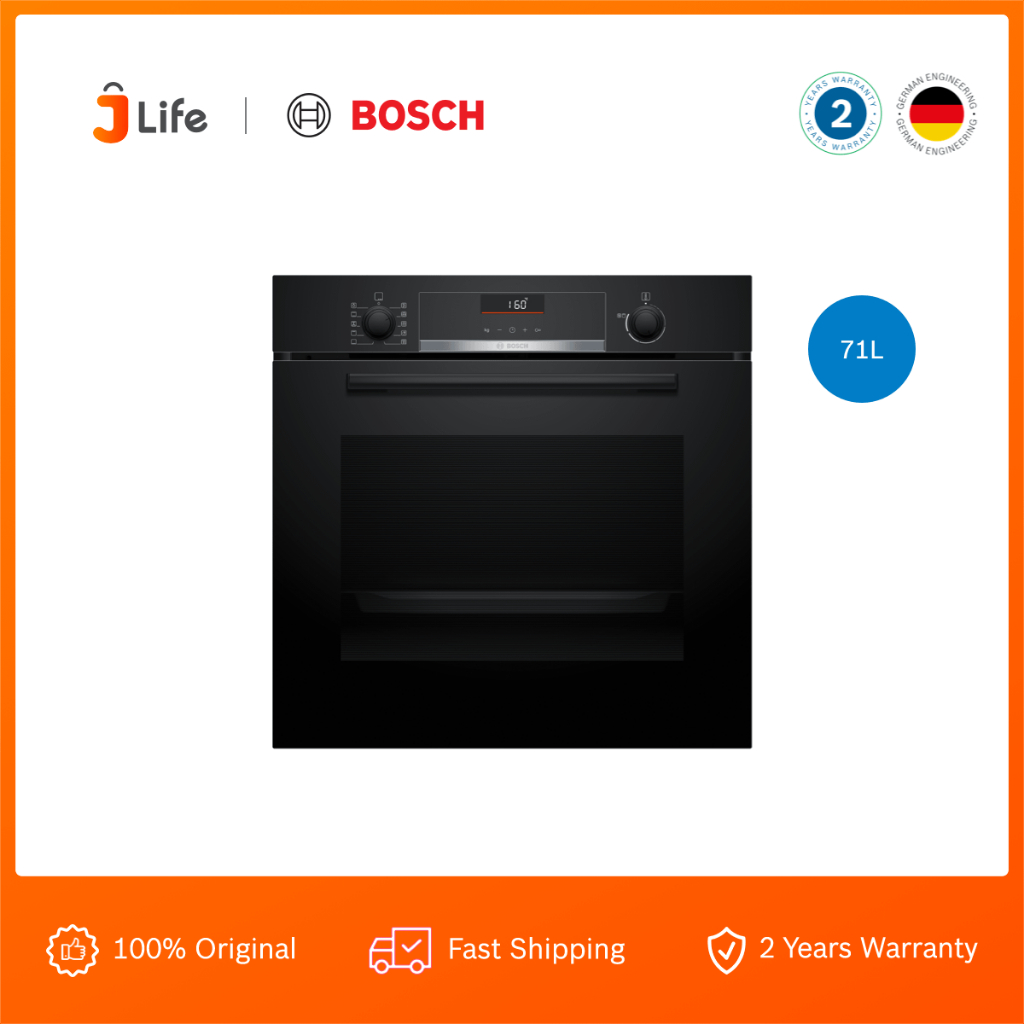 Jual Jlife - Bosch HBA5360B0K Oven Tanam/ Built-in Oven Hitam Serie 6 ...