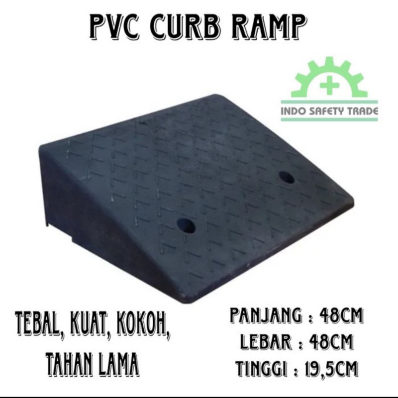 Jual PVC Curb Ramp tanjakan Rubber Ramp PVC tanjakan mobil motor ukuran ...