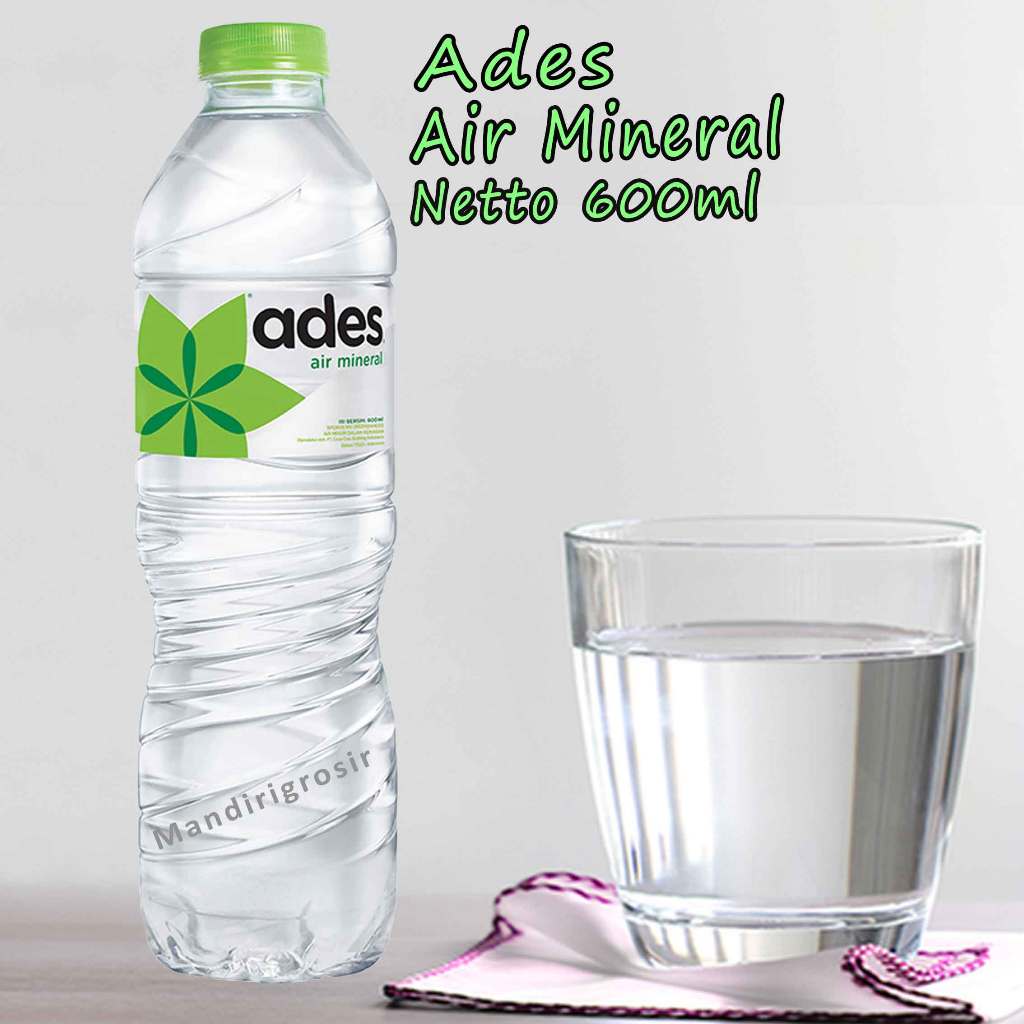 Jual Air Mineral Ades Minuman Kemasan Botol Air Putih 600ml Shopee Indonesia 7511