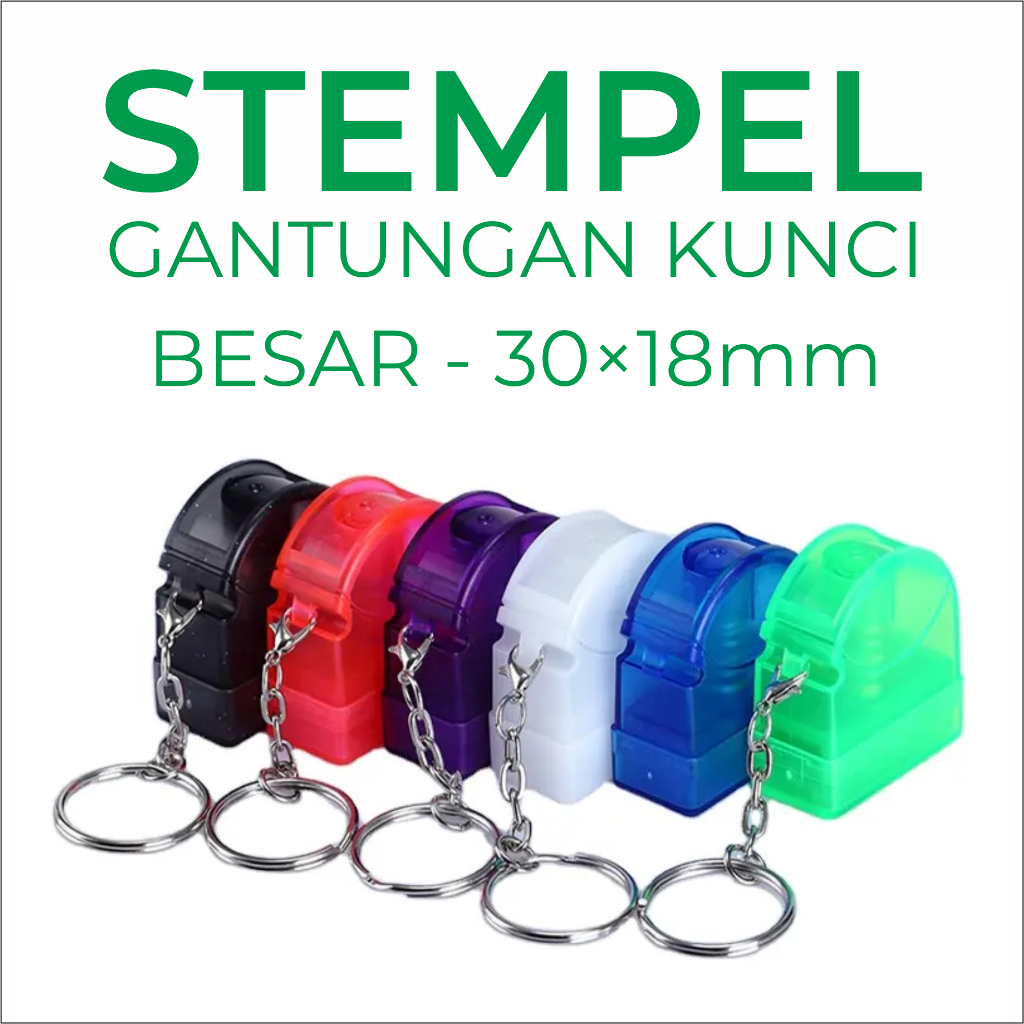 Jual STEMPEL MINI | KECIL | GANTUNGAN KUNCI | OTOMATIS | CUSTOM 30×18mm ...