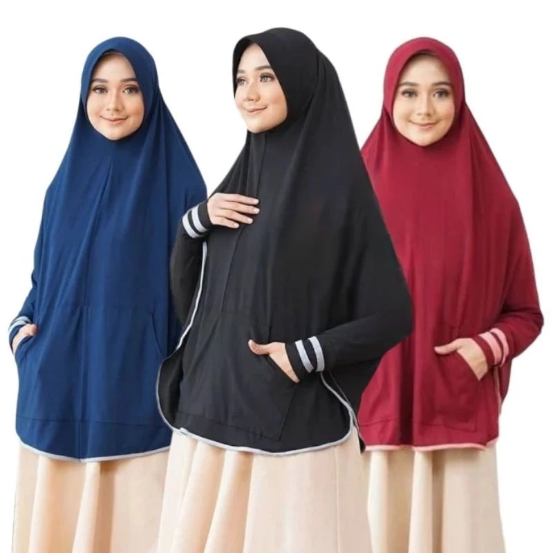 Hijab Lengan Saku Jumbo