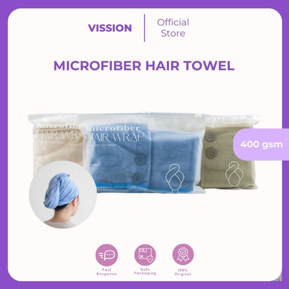Jual Handuk Kepala Rambut Wanita Keramas Microfiber Premium - Bath Hair ...
