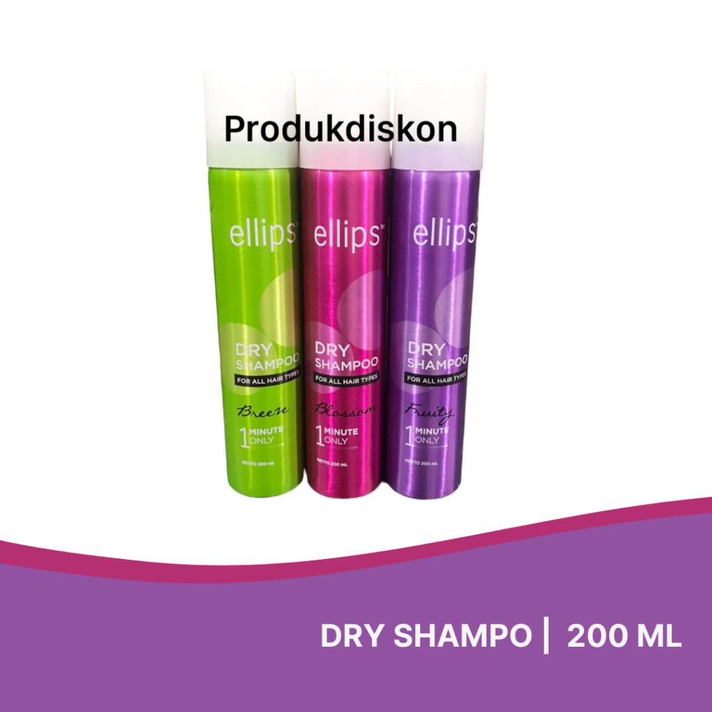 Jual ELLIPS Dry Shampoo For All Hair Types 200ml - Sampo | Shopee Indonesia
