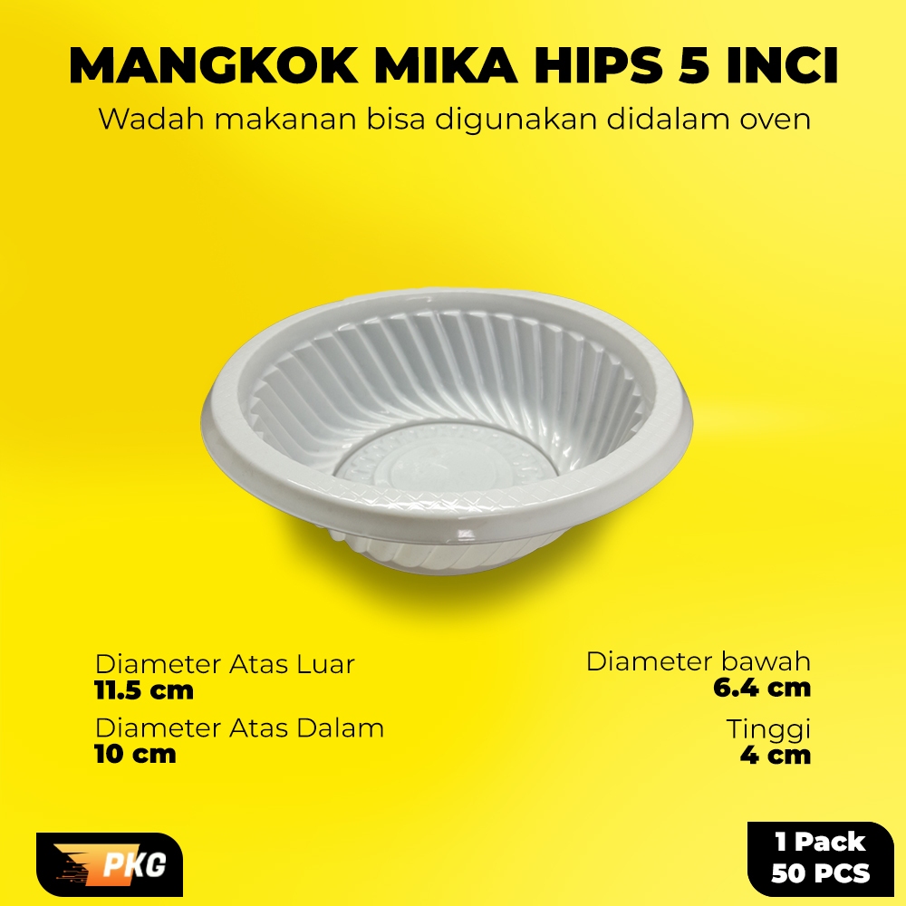 Jual Mangkok Plastik Putih Mangkok Pesta M5 Kecil Shopee Indonesia