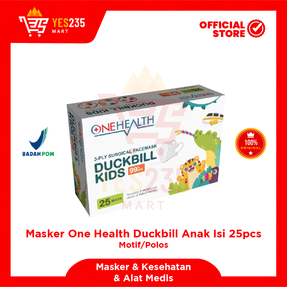 Jual Masker One Health Duckbill Anak isi 25pcs | Shopee Indonesia