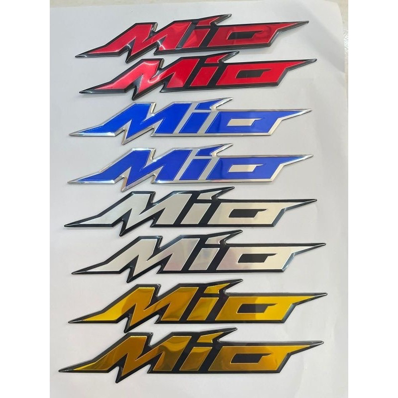 Jual 2PCS EMBLEM MIO LOGO MIO TIMBUL 3D EMBLEM YAMAHA MIO DAN YAMAHA ...