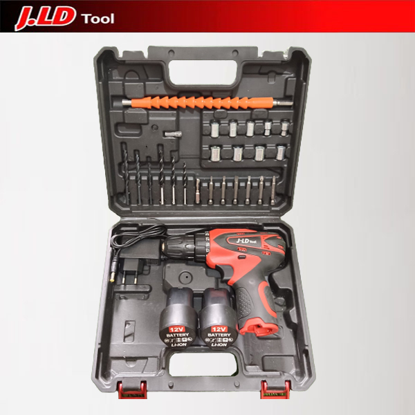 Jual JLD Mesin Bor Baterai 12V include Tool Kits 10mm - Cordless Drill ...