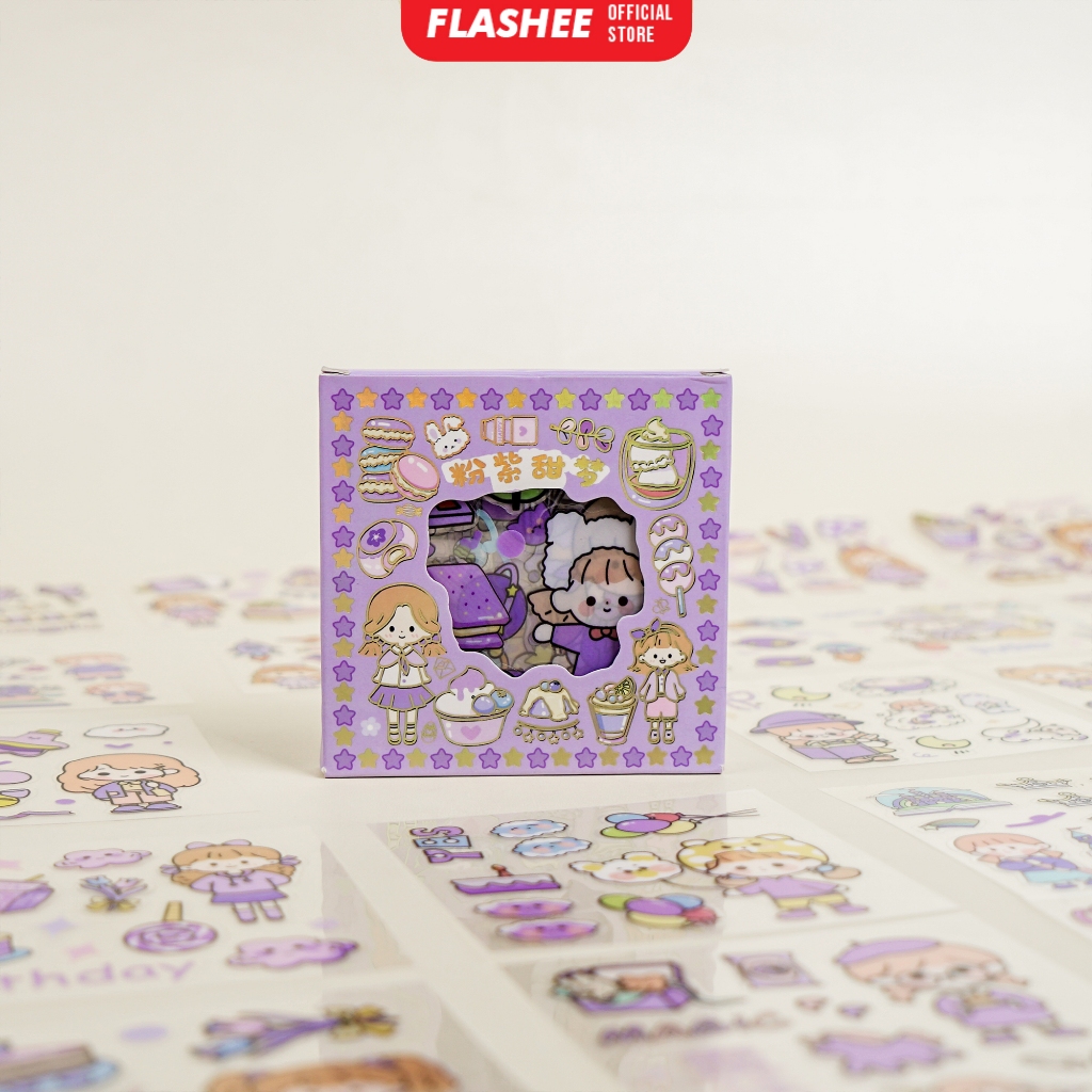 Jual Flashee Stiker Korea Sticker Momo Lucu Isi 100 Lembar Stiker ...