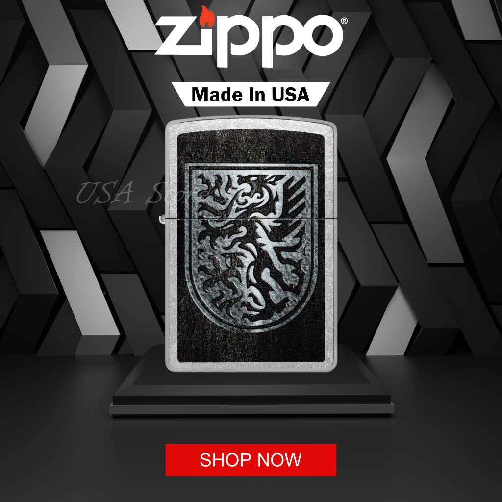 Jual Korek Api Zippo Dragon Shield Design Original Made In Usa Shopee Indonesia