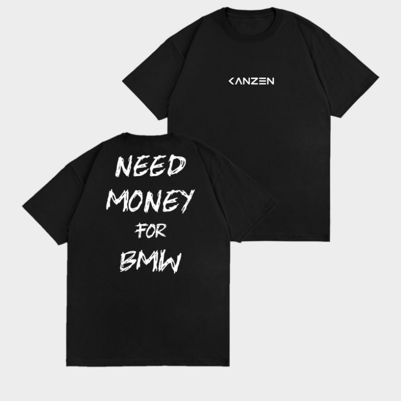 T-shirt Need Money For BMW / Pagani - Unisexe, 100% Coton, Manches Courtes | Look Décontracté, Cadeau Fan Auto - 9