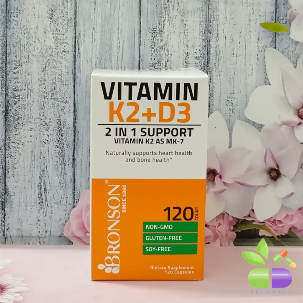 Jual Bronson Vitamin K2 + D3 5000iu 2 in 1 support vitamin K2 AS MK7