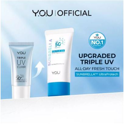 Jual YOU Sunbrella Triple UV Elixir Sunscreen SPF 50+ PA++++ | Tabir ...