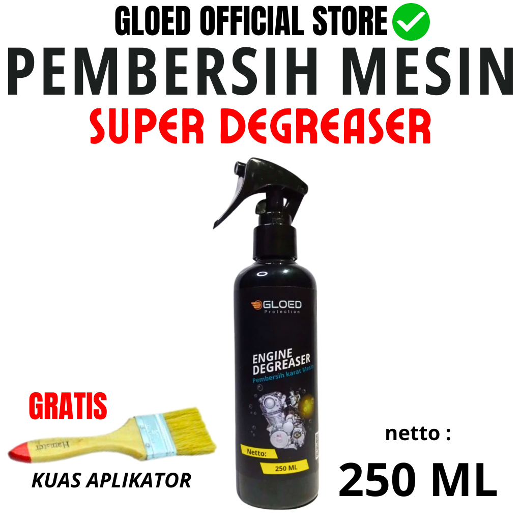 Jual Gloed Engine Degreaser 250 ML Pembersih Kerak Dan Karat Mesin ...