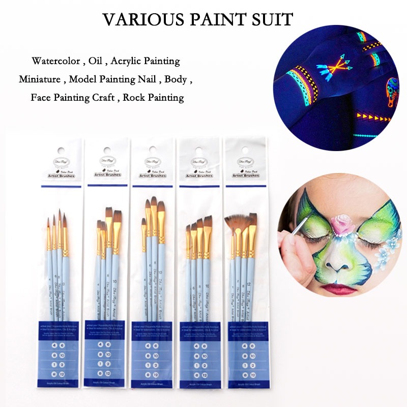 Jual 【 Ready Stock 】 Fluorescence Color & Lukisan Brush Face Painting makeup DIY Cosplay