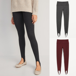 High-Waisted CozeCore Heathered Performance Stirrup Leggings for