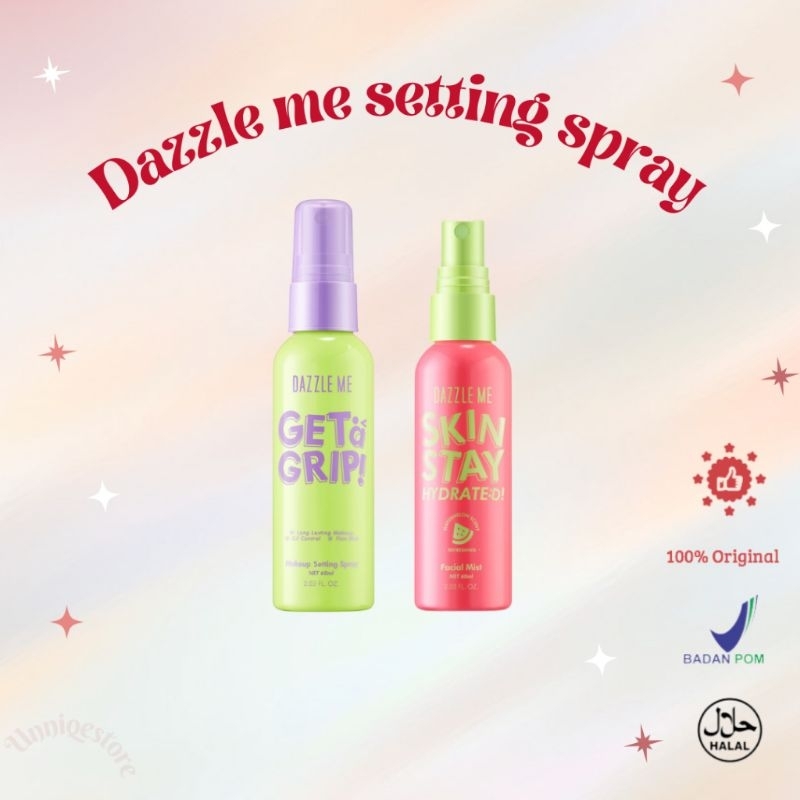 Jual DAZZLE ME GET A GRIP MAKEUP SETTING SPRAY / DAZZLE ME SKIN STAY ...