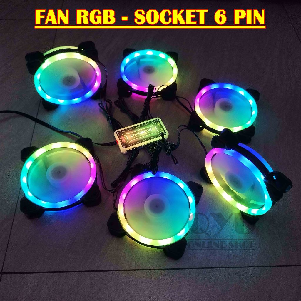 Jual Fan Casing 12cm RGB 6 Pin / Fan Case RGB / Fan RGB | Shopee Indonesia