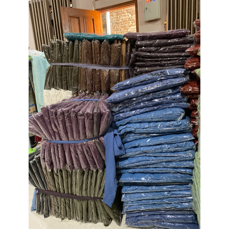 Jual cuci gudang gamis/midi random bahan cringkle airflow premium