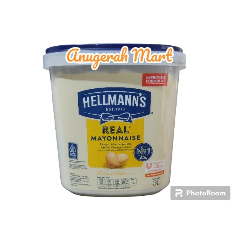 Jual Hellmanns Real Mayonnaise 3l Shopee Indonesia 4429