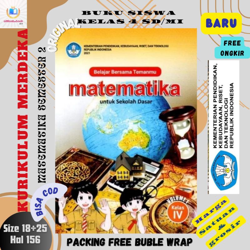 Jual Buku Siswa Matematika Semester 1 Kelas 4 Kurikulum Merdeka ...