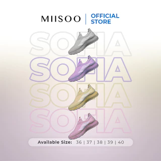 MIISOO Sepatu Sofia Shoes Sneakers Wanita Sepatu Canvas Sports Shoes Olahraga Slip On-live