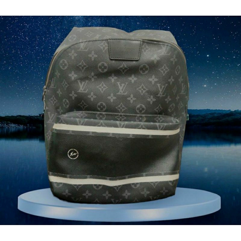 M43186 Louis Vuitton 2017 Premium Men Monogram Eclipse Apollo Backpack