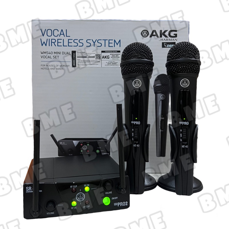 Jual Mic Wireless AKG WMS40 Pro Mini 2 (Original) Shopee Indonesia