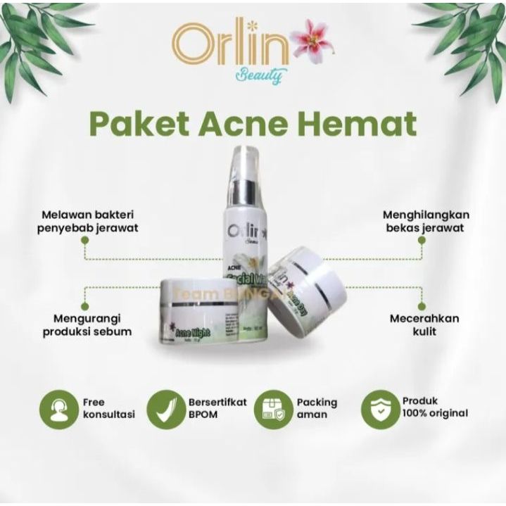 Jual Orlin Skincare Paket Acne Hemat Shopee Indonesia