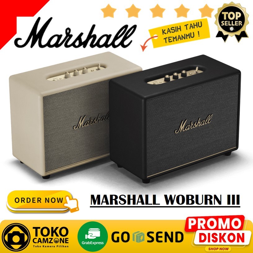 Jual Marshall Woburn III Bluetooth Speaker System | Shopee Indonesia