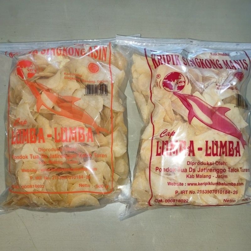 Jual Lumba Lumba Kripik Singkong Asin Manis 500gr Bukan Produk