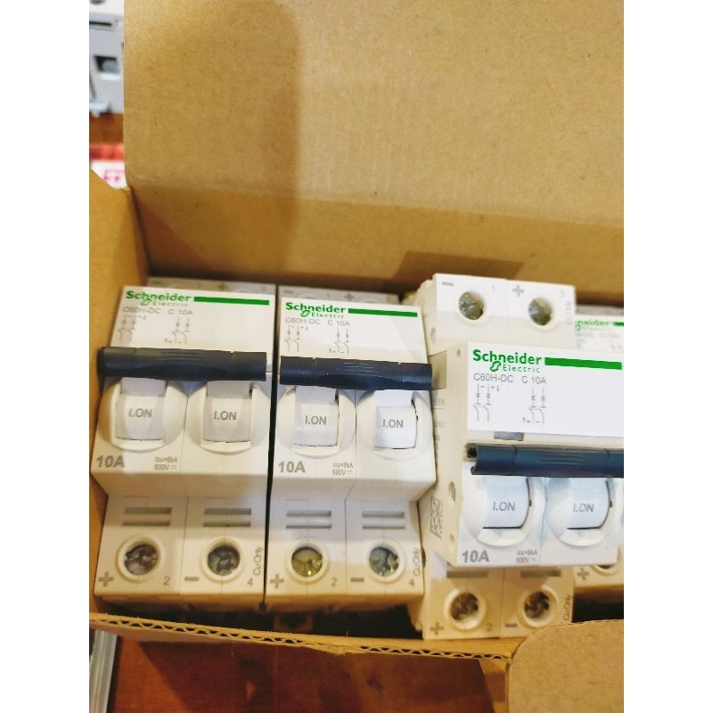 Jual mcb c60h dc 2p 10a schneider | Shopee Indonesia
