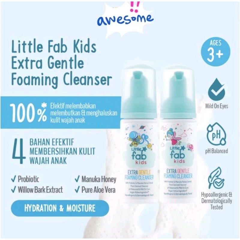Jual Little Fab - Kids Extra Gentle Foaming Cleanser 60ml | Sabun Cuci ...