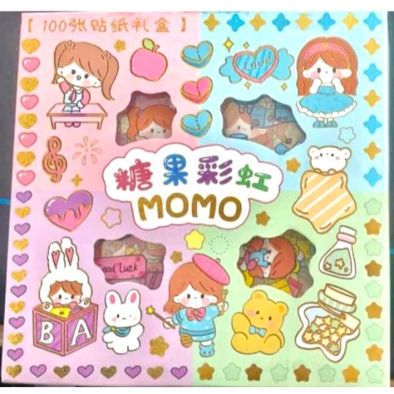 Jual Stiker Momo Isi Pc Motif Random Dan Kemasan Box Shopee Indonesia