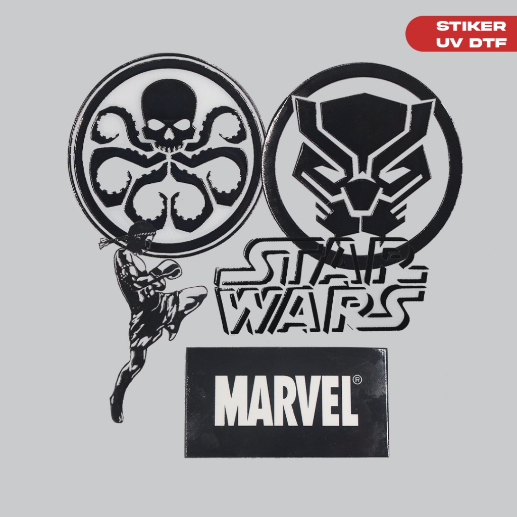Jual STIKER UV DTF MARVEL, FILM, STAR WARS, UNTUK HELM, SEPEDA MOTOR ...