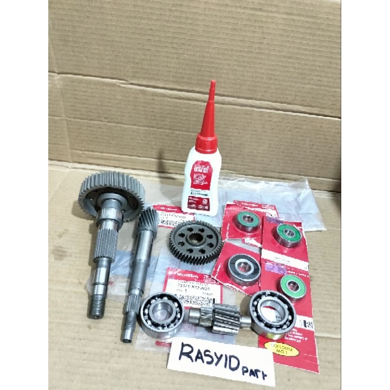 Jual Gigi rasio gardan set K1Z plus bearing 6pcs honda PCX 160 sesuai ...