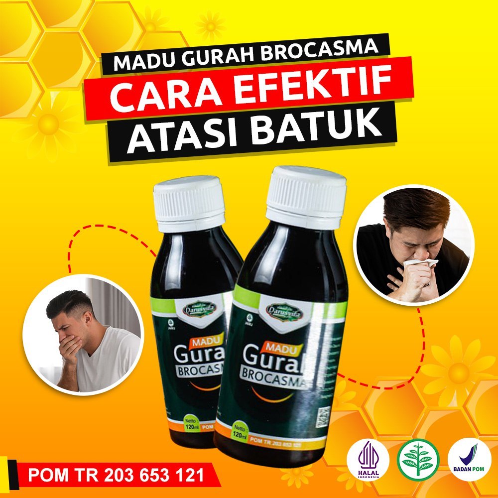 Jual Madu Gurah Brocasma Darusyifa 120gr Herbal Obat Batuk Kering Gatal Tenggorokan Sesak Nafas 5394