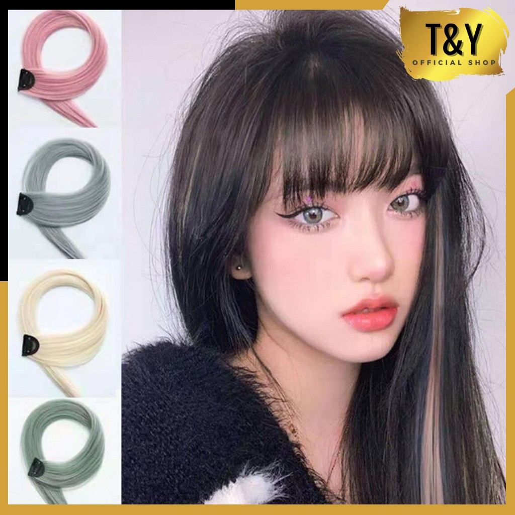 Jual T&Y Hair Clip Wig Colour Highlight 55 cm Rambut Sambung Palsu ...