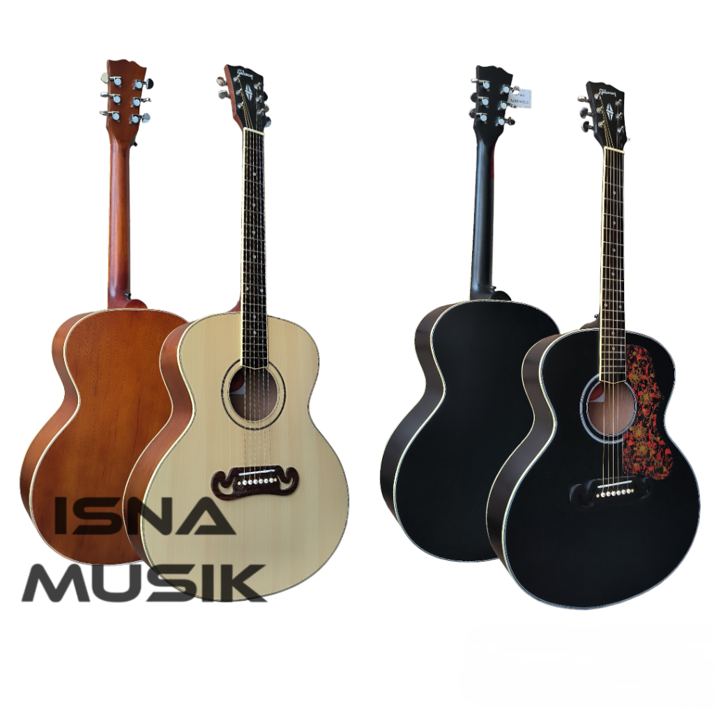 Jual Gitar Akustik Dan Elektrik Model Gibson J Custom Shopee Indonesia